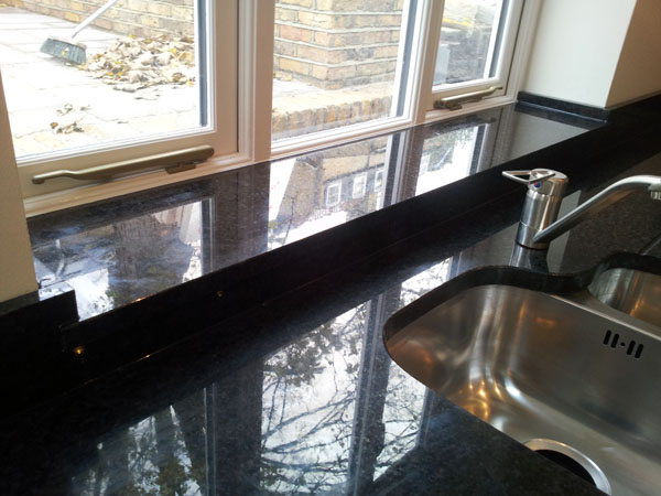 Black Pearl Granite Kitchen Worktops - Battersea